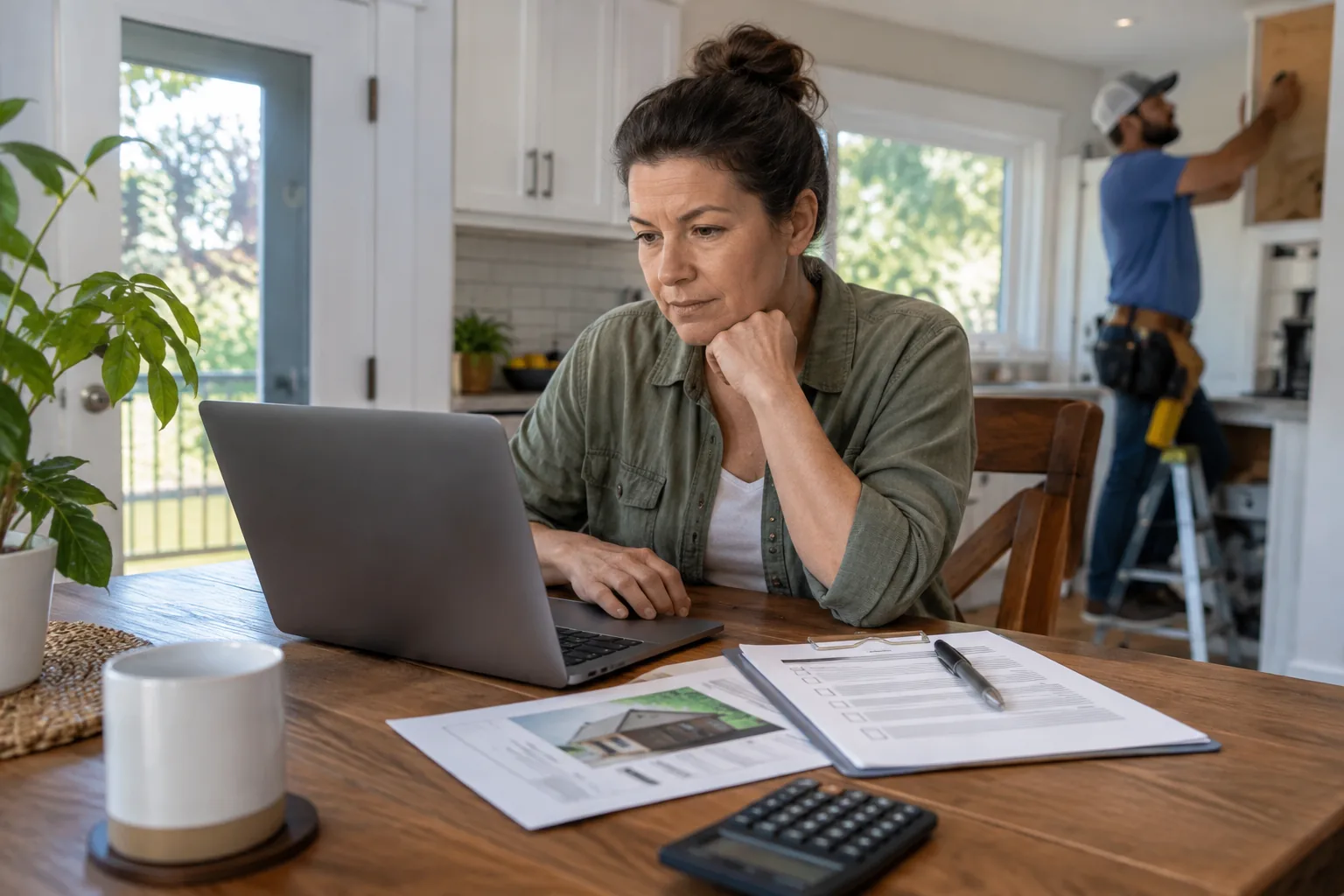 Homeowner checking Tennessee contractor requirements before hiring